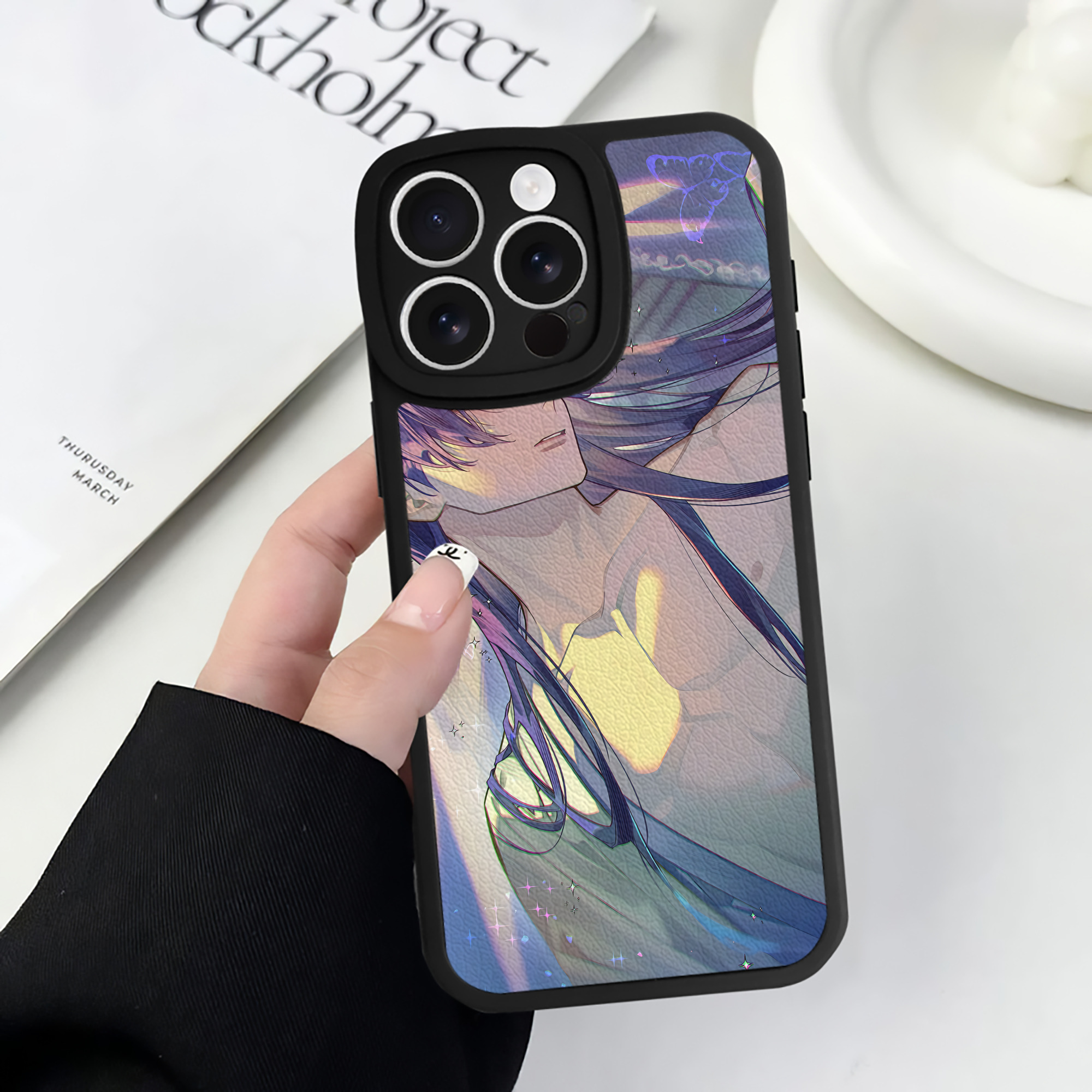 （画像用） 薬屋のひとりごと The Apothecary Diaries 【iPhone 16シリーズ対応】シリコンスマホケース（レザー調） 材質：シリコン